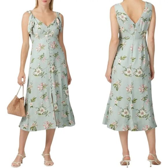 Rebecca Taylor Sleeveless Lita Silk Sun Dress Size 2 - Picture 1 of 8